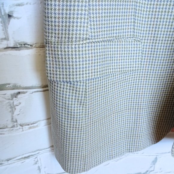 Abraham Moon Vintage Houndstooth Unionmade Silk & Wool Suit Jacket - Picture 6 of 14